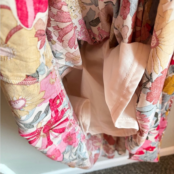 NWT baltic born Aliyah Midi Dress size small smocked flutter sleeve floral - Picture 6 of 10